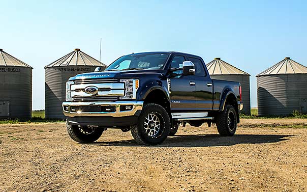 Large Ford F-350 on a ranch